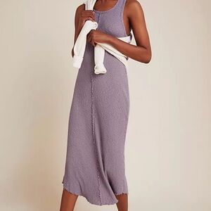 T.La Anthropologie Lia Ribbed Midi Dress